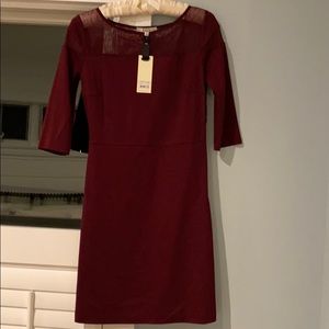 Burgundy dress